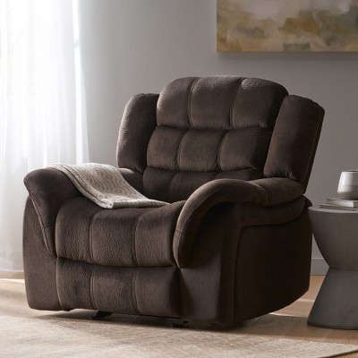 Classic Design, Glider Recliner Chair, Glider Rocking Chair, CENGHU Plush Fabric, Adult Recliner Chair, Adjustable Modern Single Recliner Chair