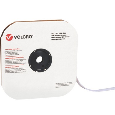 VELCRO Brand Velcro Tape Individual Strips Hook 5/8" x 75' White 1/Case VEL109