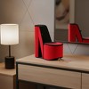 HomeRoots 9" Red And Black Velvet High Heel Jewelry Box - 2 of 4