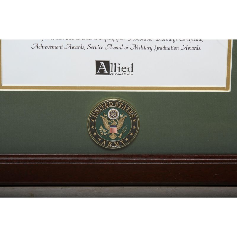 Allied Frame US Certificate of Achievement Picture Frame with Medallion - 8 x 10 Opening, 2 of 4