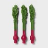 3pk Beet Taper Candle Set - Threshold™ - 3 of 3