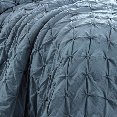 Lush Decor Lush Décor Ravello Pintuck Comforter Stormy Blue - 5 Piece Bedding Set - Full / Queen — фото 3