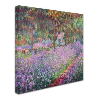 Trademark Fine Art - Claude Monet 'The Artist's Garden at Giverny' Canv