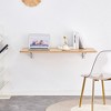VYNXARIA Laundry Room Folding Table Wall Mounted Folding Table for Small Spaces,Fold Down Desk,45x22",Burly Wood - 3 of 4