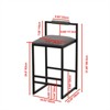 RISOKEYS Set of 2 Counter Height Barstools - Kitchen Island Stools with Back Modern Armless Metal Legs & PU Upholstered Chairs - Furniture for Home - 3 of 4