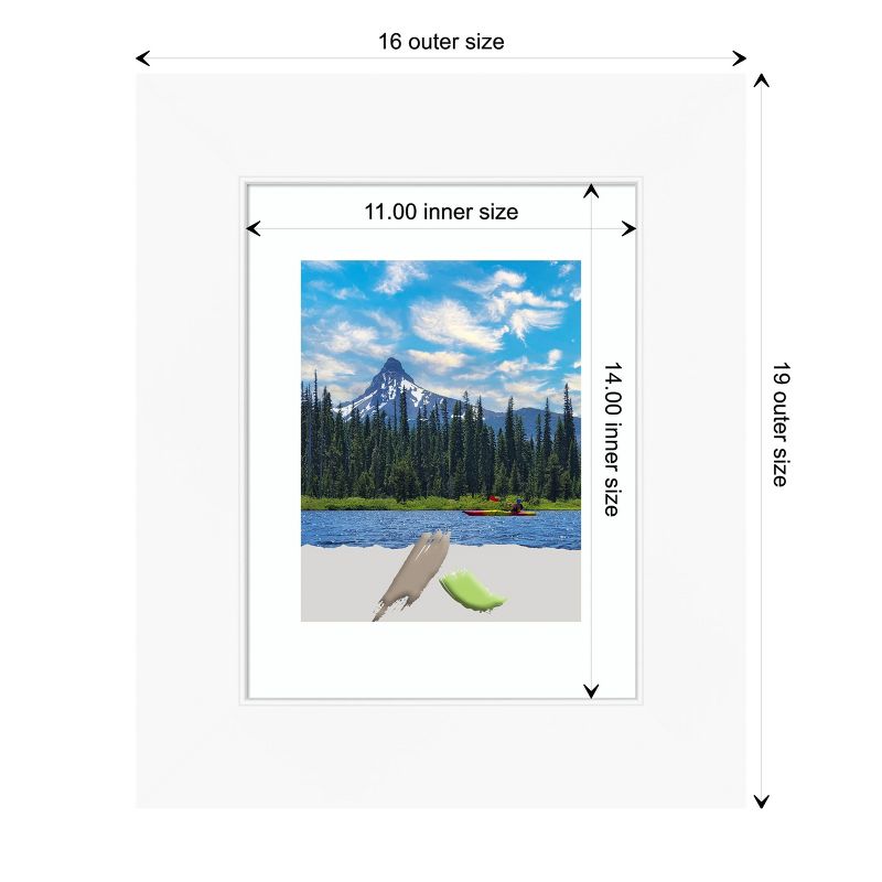Amanti Art Cabinet White Picture Frame, 4 of 11