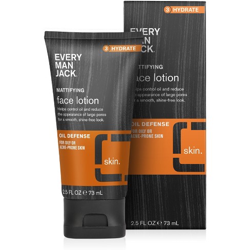 Every Man Jack Men's Skin Clearing Activated Charcoal Face Lotion - Oil & Acne Defense - 2.5 fl oz - image 1 of 4