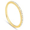 Pompeii3 1/5CT Lab Created Diamond Wedding Ring Womens Stackable Band 10k Yellow Gold - 2 of 4