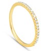 Pompeii3 Diamond Wedding Ring Womens Stackable Band 10k Yellow Gold - image 3 of 4