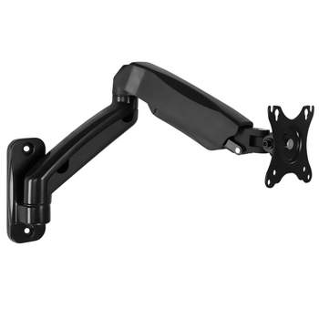 Mount-It! Wall Mount Monitor Arm, Full Motion Gas Spring Arm Fits 13 - 32 Inch Screens with 75 or 100 VESA Patterns, Camper RV Compatible