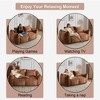 MOONMISS Ultra Soft Fluffy Loveseat Bean Bag Sofa with Pillows, Oversized Chase Lounge Chair Indoor for Living Room Bedroom - 3 of 4
