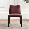KINWELL Top-Grain Genuine Leather Modern Upholstered Dining Chair - 2 of 4