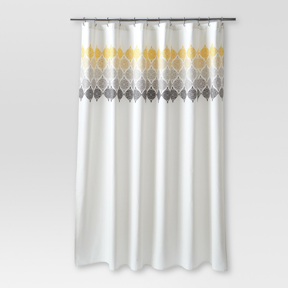 Shop Now For The Medallion Shower Curtain Ombr White Threshold Shop Now For The Medallion Shower Curtain Ombr White Threshold