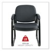 Alera Alera Genaro Series Fabric Half-Back Sled Base Guest Chair, 25" x 24.80" x 33.66", Black Seat, Black Back, Black Base - 4 of 4