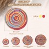 Unique Bargains Woven Braided Washable Decorative Round Placemat 8 Pcs - 2 of 4