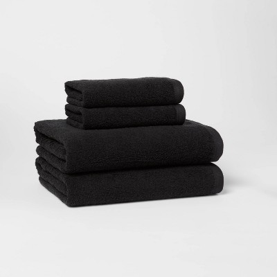 8pc Antimicrobial Washcloth Set Black - Room Essentials™