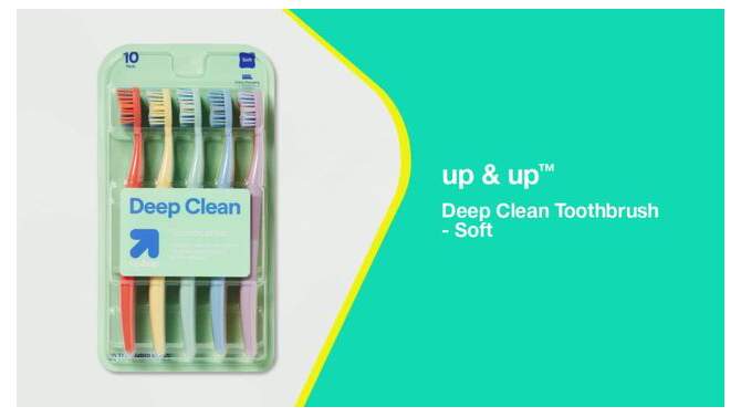 Deep Clean Toothbrushes Soft - up &#38; up&#8482;, 2 of 5, play video