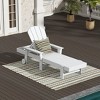 WestinTrends Malibu Reclining Chaise Lounge With Arms & Wheels - 2 of 4