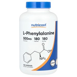 Nutricost L-Phenylalanine, 500 mg, 180 Capsules - 1 of 2