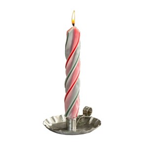 Lehman's Sunshine Candleworks Christmas Red Green Spiral Candle Unscented Pack of 2 - 1 of 2
