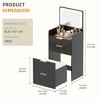 Fredees 3-in-1 Vanity Desk with Flip Top Mirror and Lights - 2 of 4