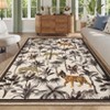 Washable Runner Rug – Tiger Print Tropical Jungle Carpet, Non-Slip, Stain-Resistant, Low-Pile for Hallway & Kitchen - 3 of 4