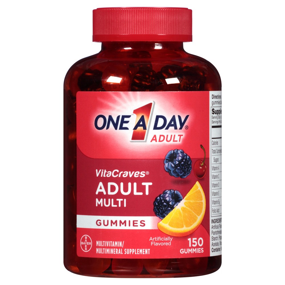 UPC 016500556152 product image for One A Day Vitacraves Multivitamin Supplement Gummies for Adults - 100 Count | upcitemdb.com