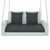 YOOCOZZ 2-Person Rattan Hanging Porch Swing with Chains and Cushions - 3 of 4
