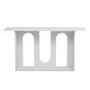 60" Modern Console Table with Arched Base and Lower Shelf for Entryway,Hallway,Living Room,Foyer-Baofuwish - 3 of 4