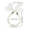 Unique Bargains Women's Satin Cross Knotted Fabric Headband 6.50"x5.71" 1 Pc - 3 of 4