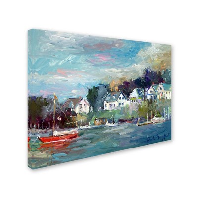 Trademark Fine Art -Richard Wallich 'Dock' Canvas Art
