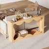 63in Long Console Table for Entryway, Slim Wood Sofa Table Behind Couch with Storage Shelf, Hallway Furniture for Entrance, Living Room - 4 of 4