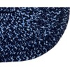 96" x 120" Chenille Tweed Collection Navy & Smoke Blue Reversible Indoor Area Utility Oval Rug - Better Trends - image 3 of 4