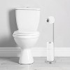 Cameo Bathroom Toilet Paper Free Standing - Tissue Roll Holder, Stainless Steel Rustproof, Non-Slip Stable Stainless Steel Base - 3 of 3