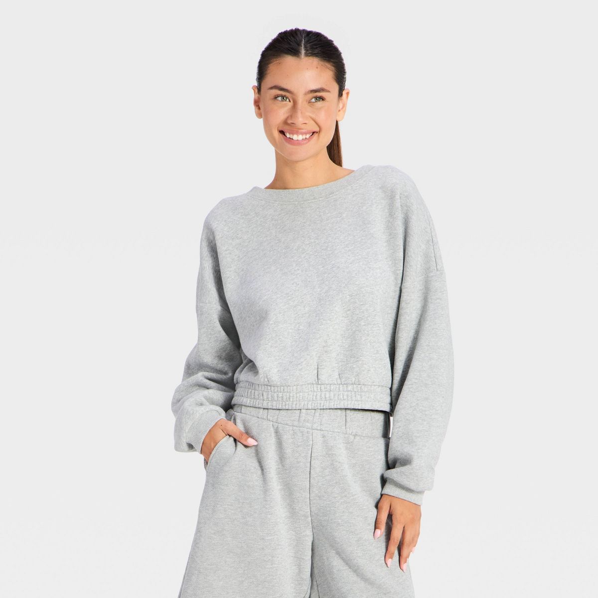 Women's Active Wrap Back Crewneck Pullover - JoyLab™ - thumbnail 4
