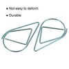 Unique Bargains Drop-Shaped Metal Prevent Tearing Pages Home Office Paper Clip 60 Pcs - 4 of 4