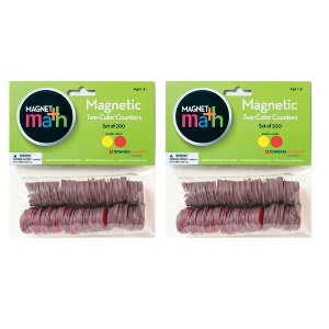 Dowling Magnets® Magnetic Two-Color Counters, 200 Per Pack, 2 Packs - 1 of 4
