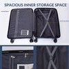3 Piece Luggage Set,Hardshell Suitcase Set with Spinner Wheels & TSA Lock,Expandable Lightweight Travel Luggage - 4 of 4