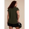 ELOQUII Notch Collar Blouse - 3 of 4
