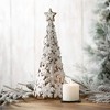 18.25"H Sullivans Christmas Snowflake Cookie Tabletop Tree White Indoor Christmas Decor - 3 of 4