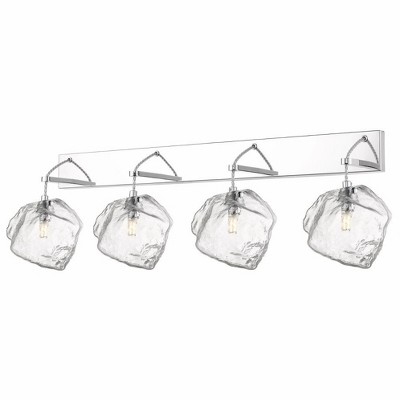 Access Lighting Boulder 4 - Light Vanity in  Mirrored Stainless Steel