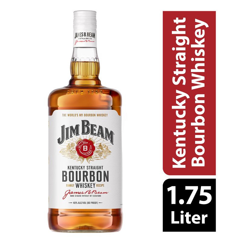 Jim Beam Straight Bourbon Whiskey - 1.75L Bottle, 4 of 10