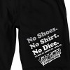Fast Times At Ridgemont High No Shoes No Shirt No Dice Adult Black Sleep Pajama Shorts - 2 of 4