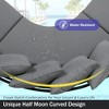 CAVINAS Outdoor Patio Conversation Sets, Half-Moon Outdoor Couch Set, All-Weather Iron Frame Outdoor Sofa Set for Balcony, Garden - 4 of 4
