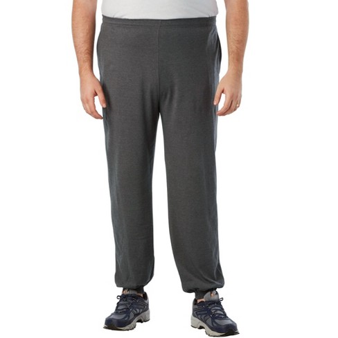 KingSize Men's Big & Tall Fleece Open-Bottom Sweatpants - XL, Red