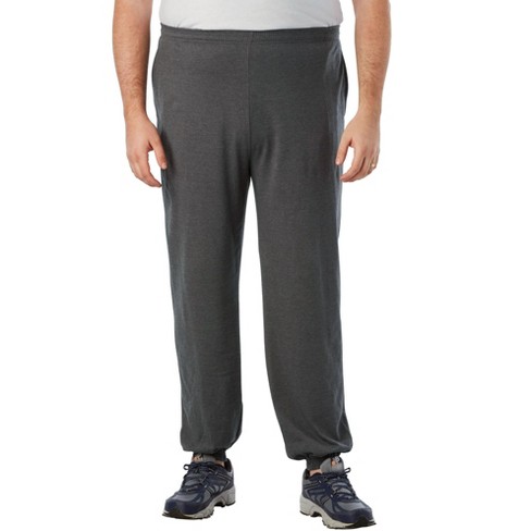 Kingsize Men's Big & Tall Lightweight Jersey Open Bottom Sweatpants - Tall  - 3xl, Black : Target