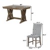 CAVINAS Dining Table Set for 4 Kitchen Table Extendable Round Dining Table Set with Removable Leaf for Dining Room - 4 of 4