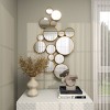 Metal Bubble Cluster Wall Mirror Gold - CosmoLiving by Cosmopolitan: Contemporary 40" Round, No Assembly Required - 2 of 4