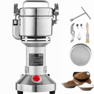 VEVOR 300g Electric Grain Mill Grinder, High Speed 1500W Commercial Spice Grinders, Stainless Steel Pulverizer Powder Machine - 1 of 4