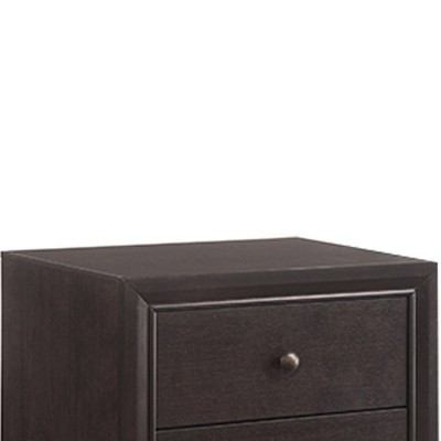 Madison Espresso Elegance 2-Drawer Nightstand